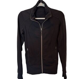 Lululemon Nice Asana Jacket with Zipper Black Size Small